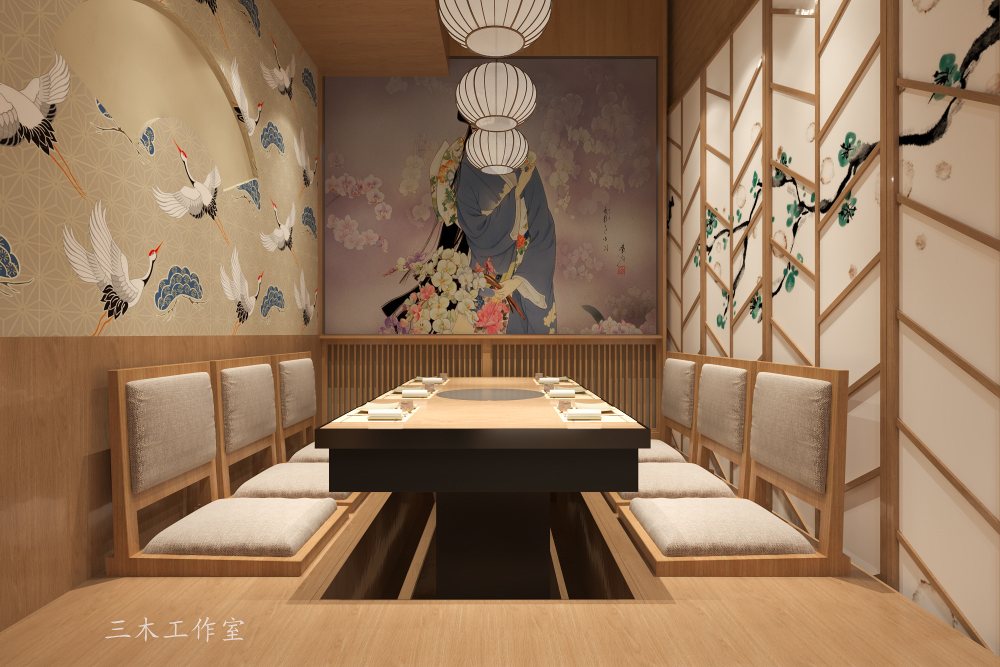 工装日料店丨三木工作室-9