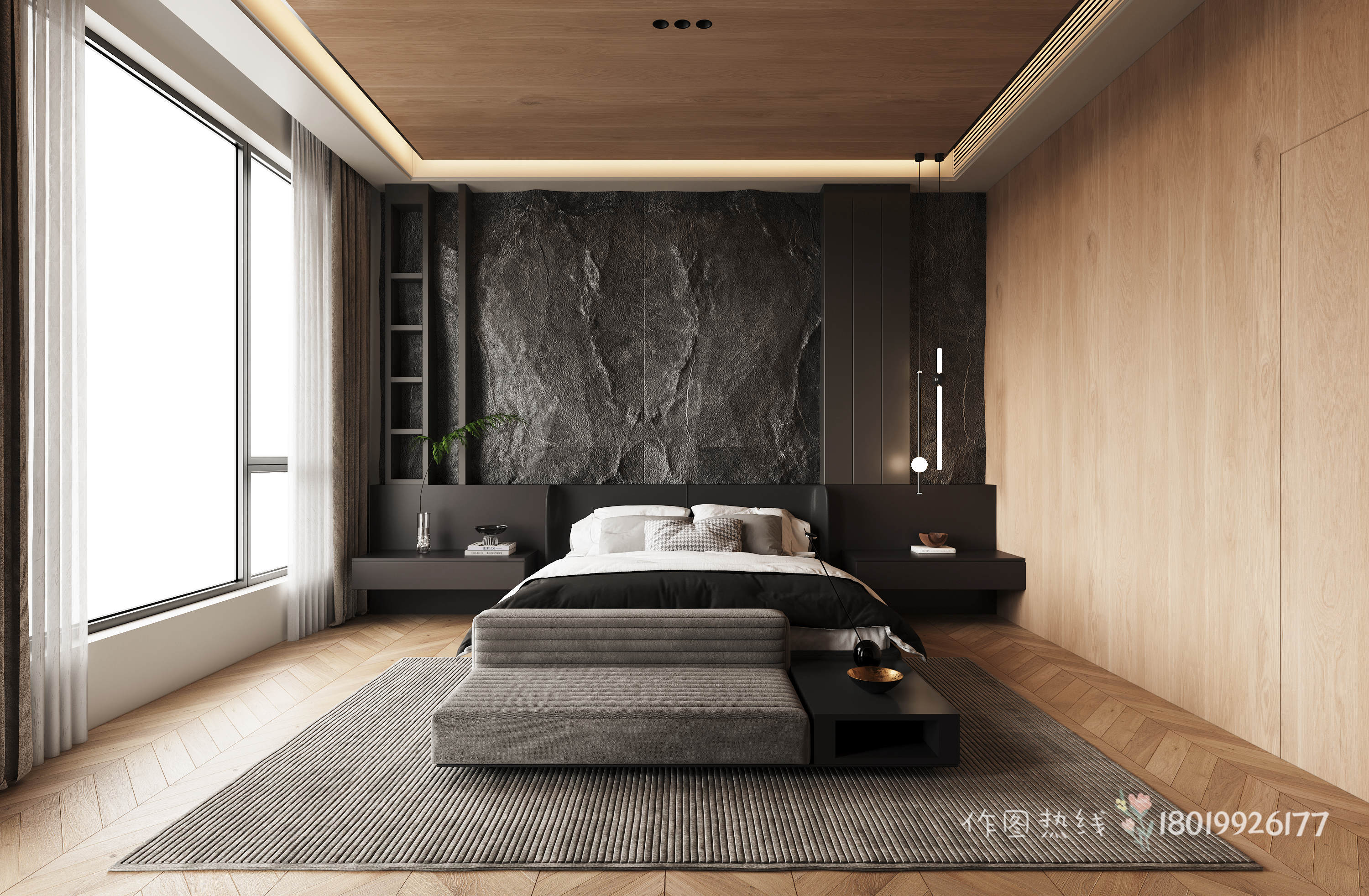 中古风别墅效果图-14