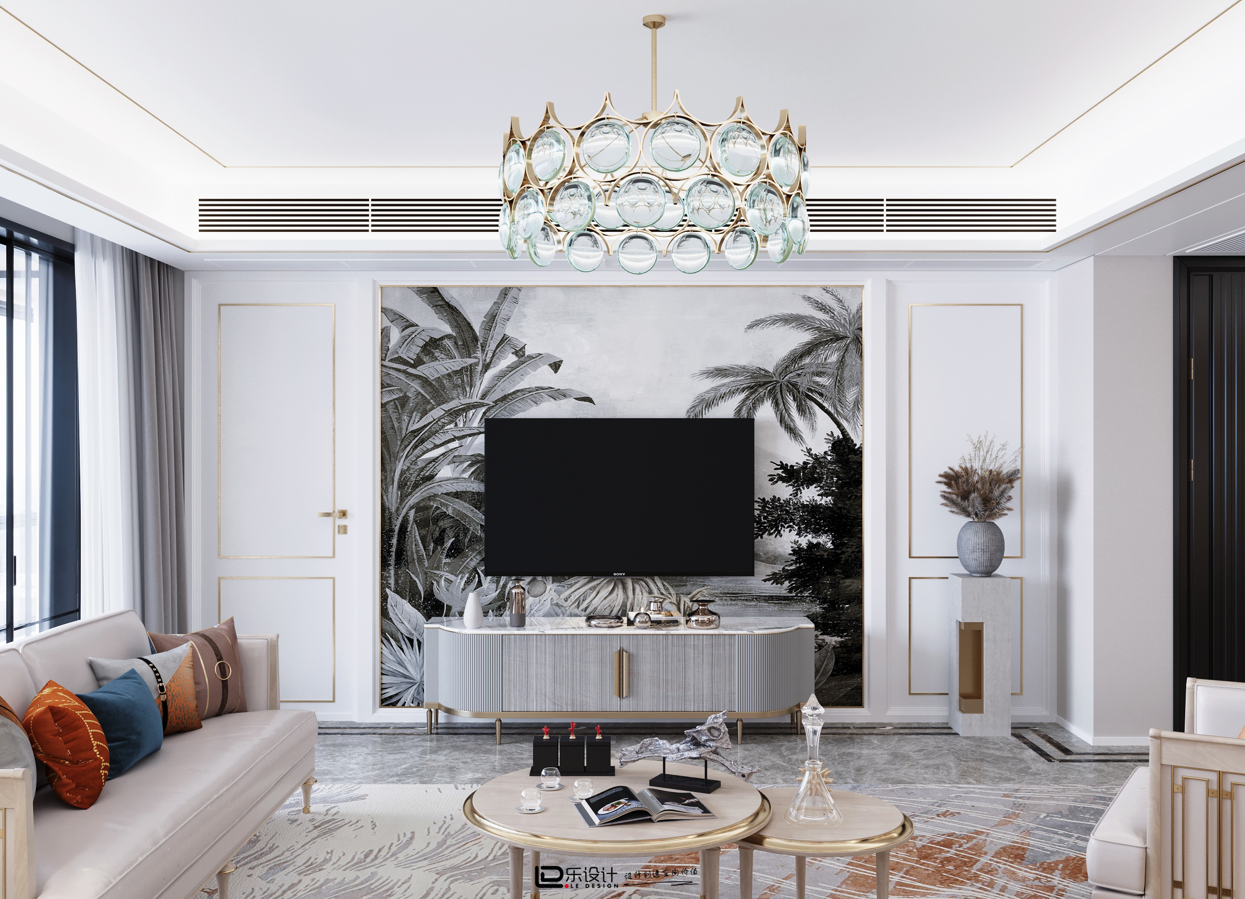 皓玉府美式极简居住空间设计丨中国杭州丨LD 设计-2