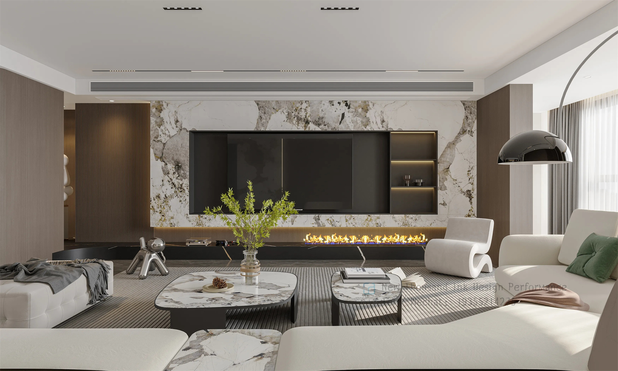 意式极简大平层，艺术和趣味的平衡与融合-1