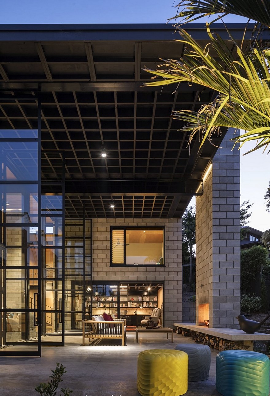 Double Height Living Spaces Add Drama to This Industrial-Style House-6