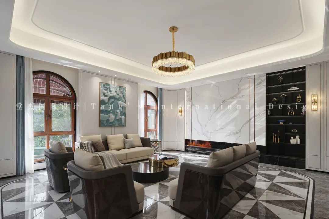 南京复地朗香 600㎡现代轻奢住宅设计丨中国南京丨堂杰国际设计-21