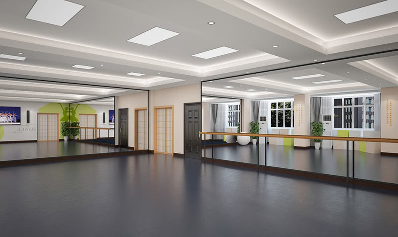 舞蹈教室 舞蹈房设计案例效果图-4