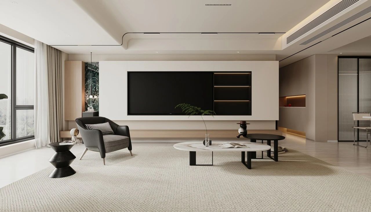 悬浮式电视背景墙设计-37