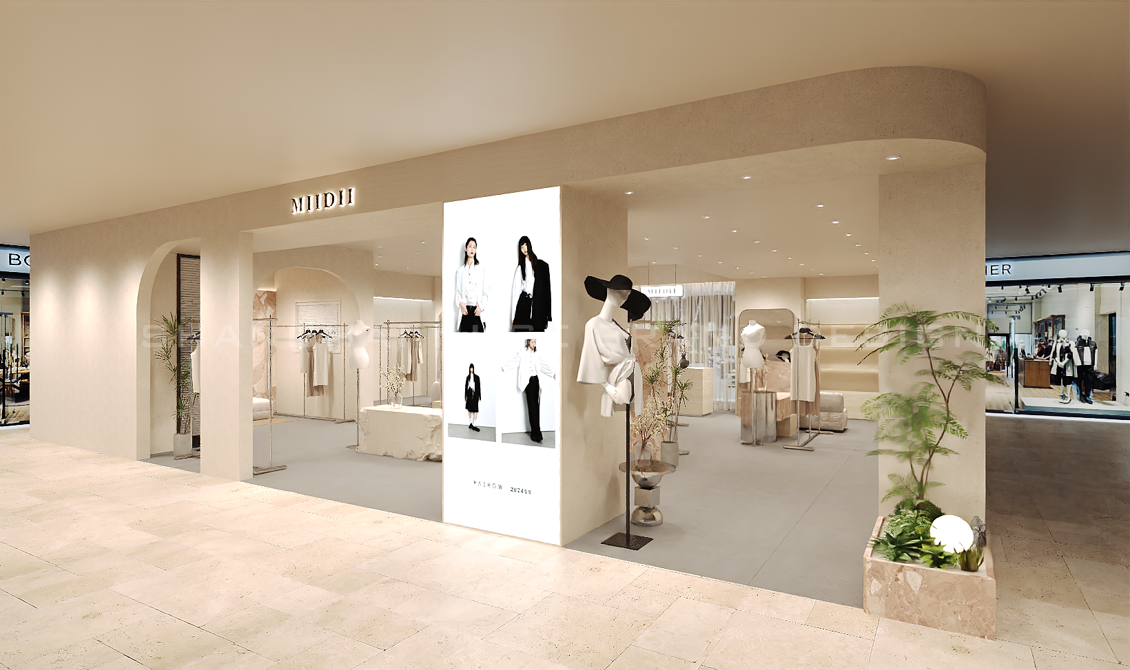 “MIIDII”女装店侘寂风购物空间设计丨木村空间设计有限公司-2