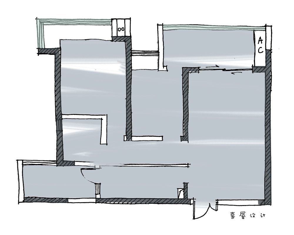 85 平米公寓的阳光变身记——成都喜屋设计案例解析-11