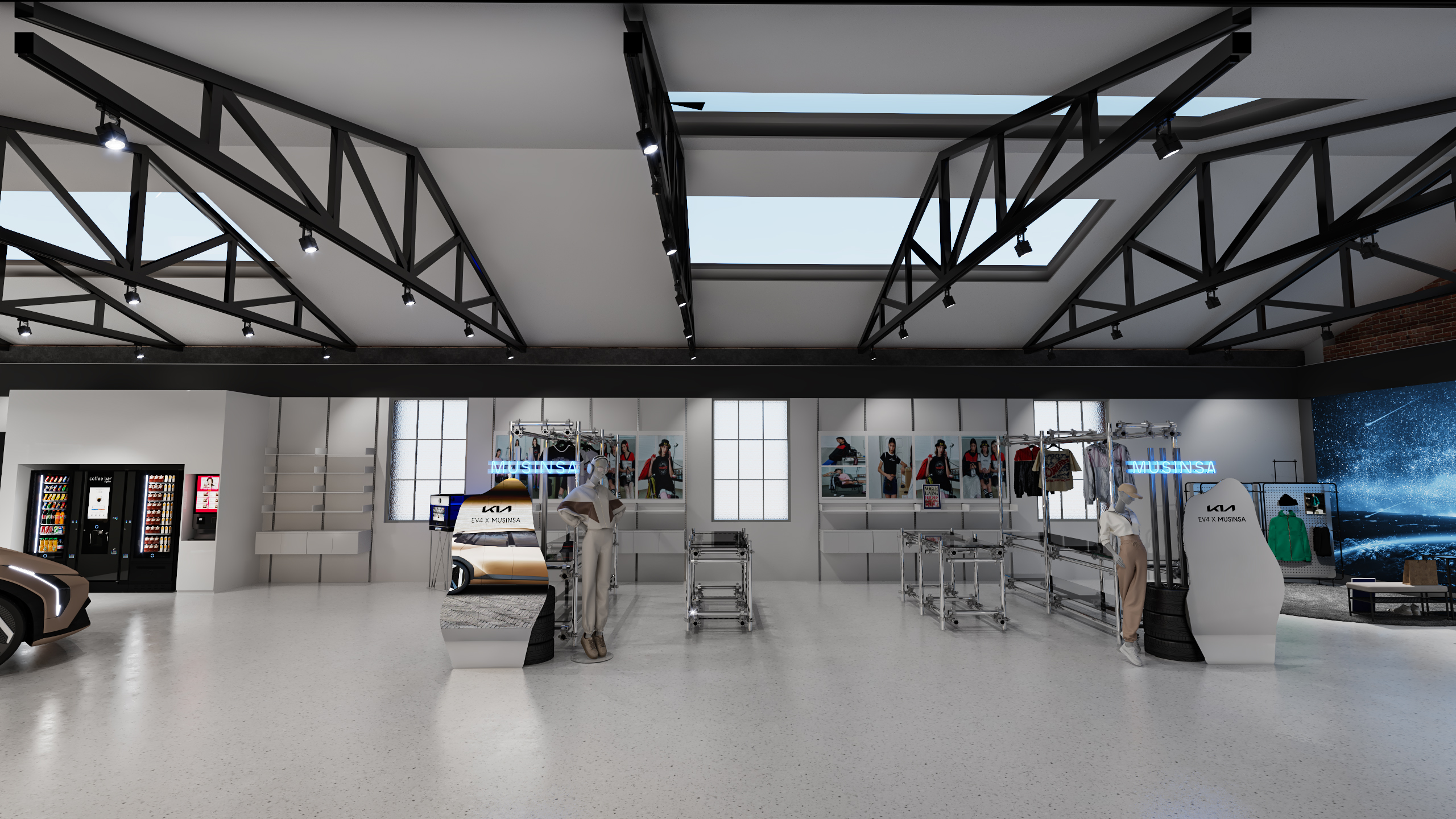 kia ev4电车，汽车展厅-9