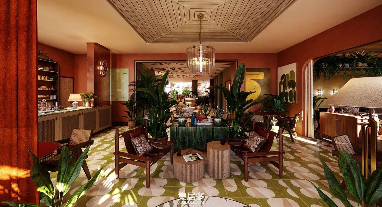 肯辛顿风格的 Ember Locke 酒店丨英国伦敦丨Atelier Ocher-0