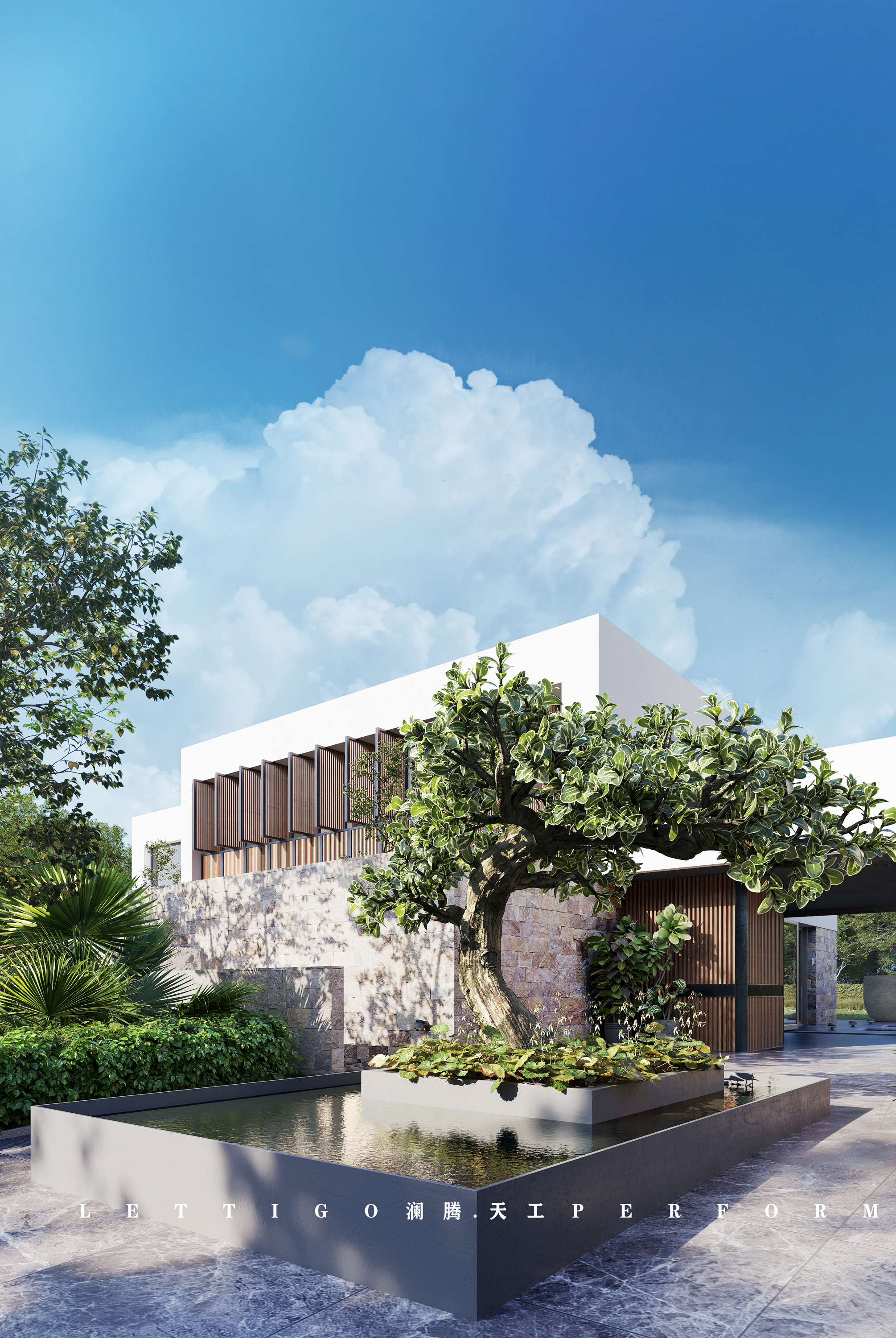 建筑之美|现代别墅|园林景观-9