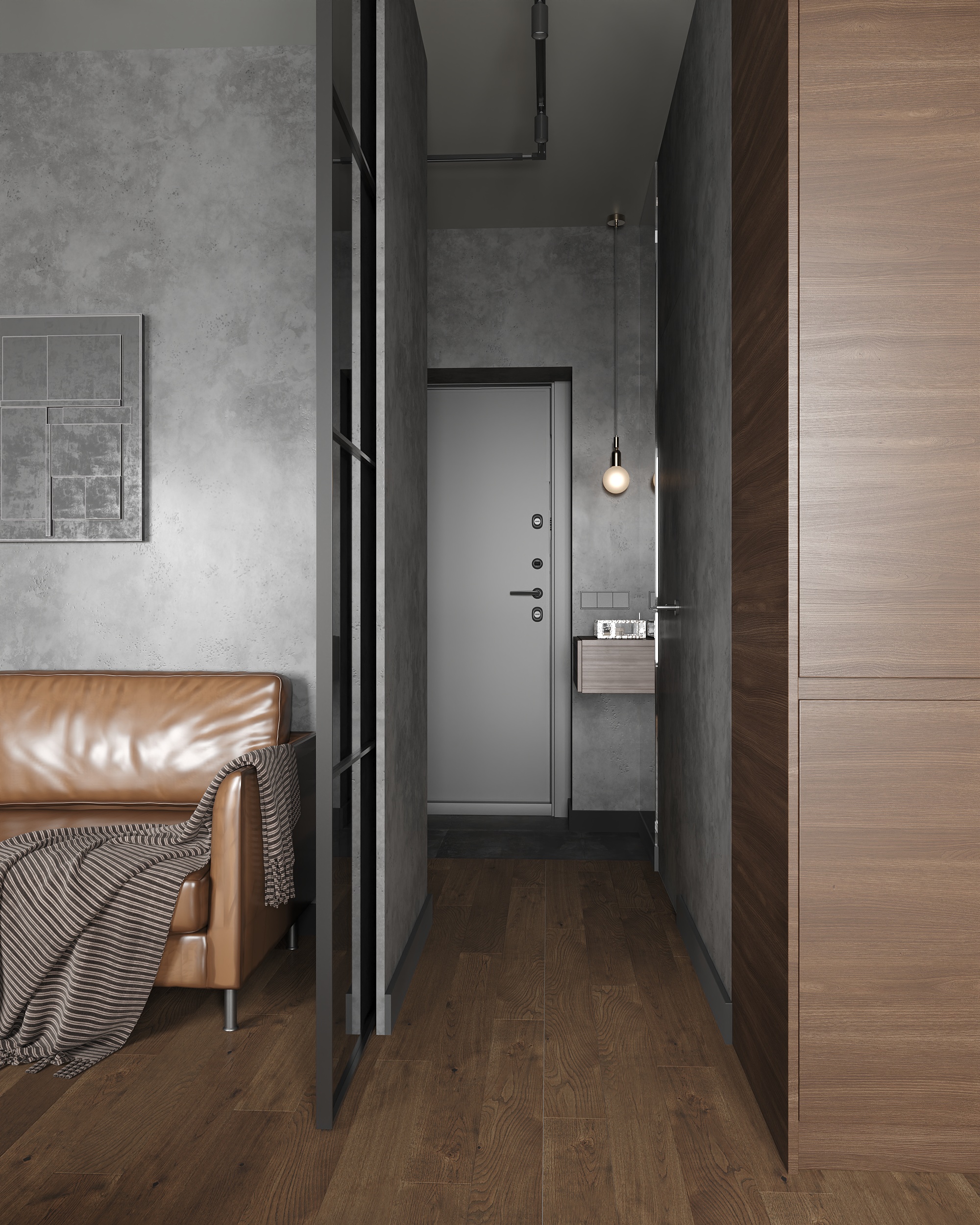 暗黑现代风公寓丨Daria-6