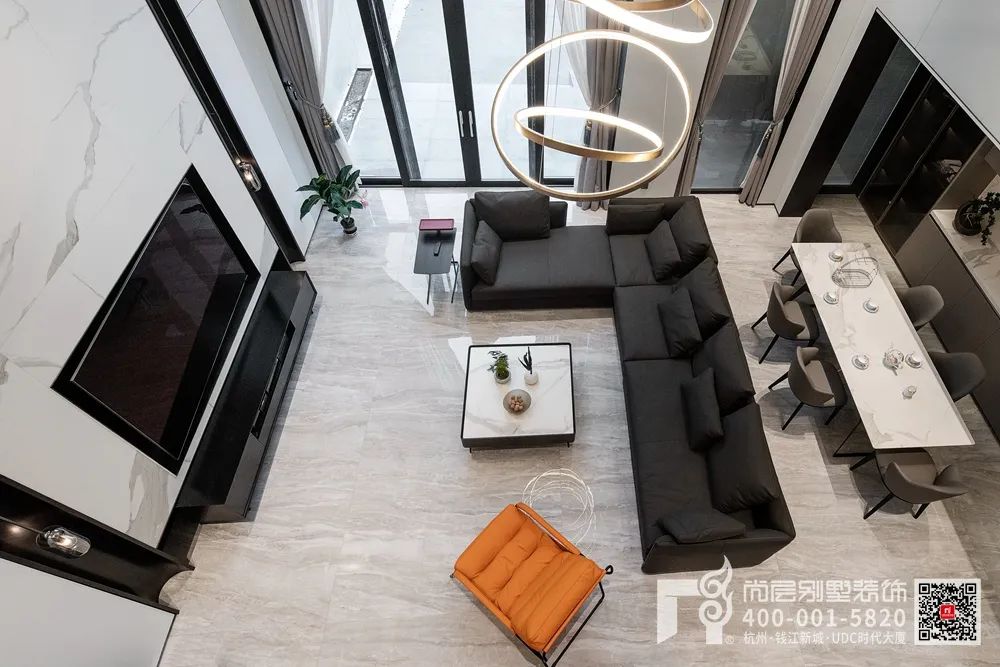 600㎡现代简约别墅设计丨杭州尚层装饰-16