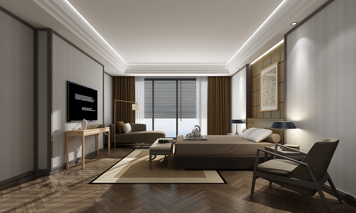 新中式 中式古典 奢华家装别墅样板房-8-5