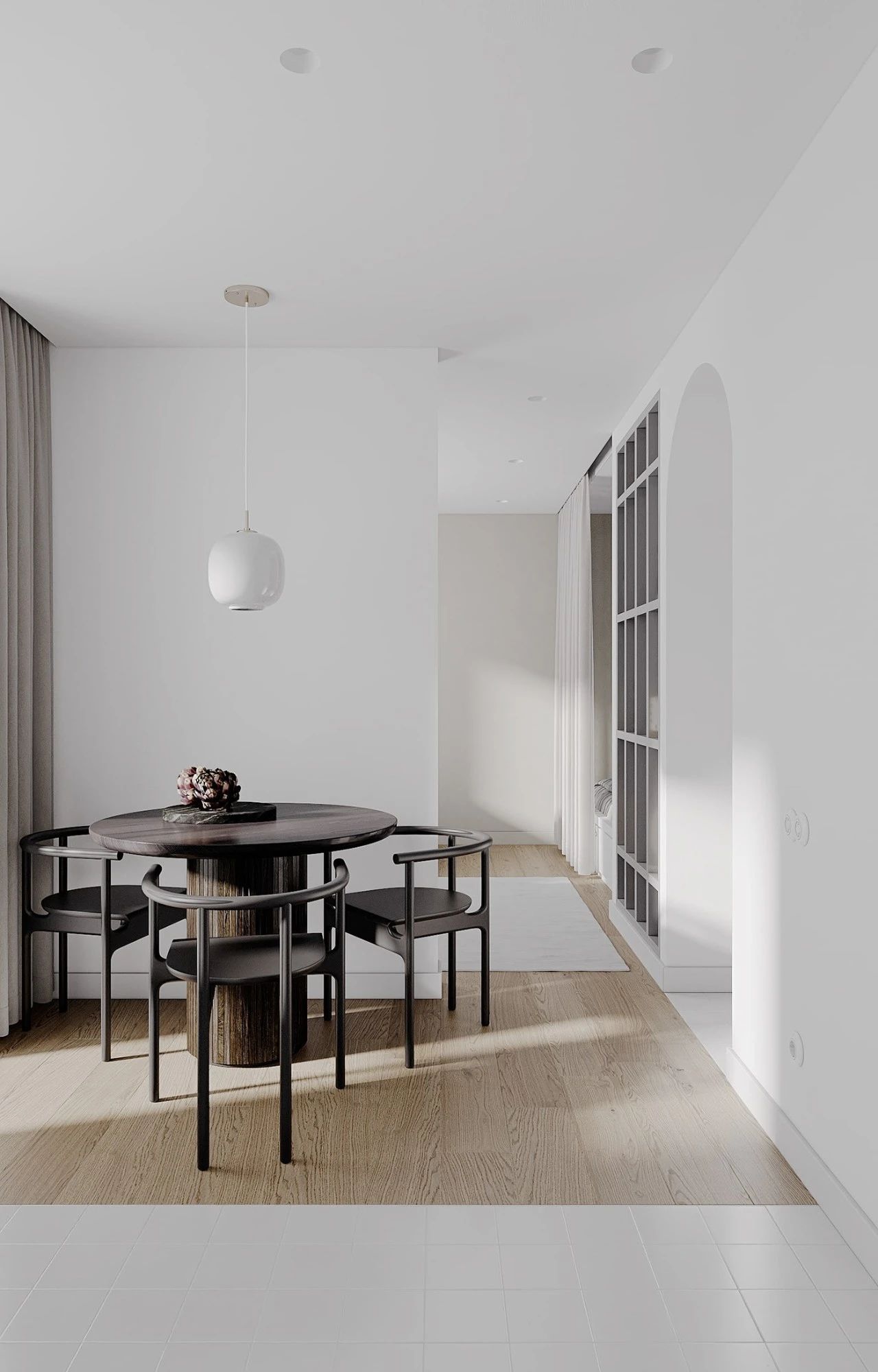 31㎡纯净白色系小户型设计丨Anastasia Ershova-5