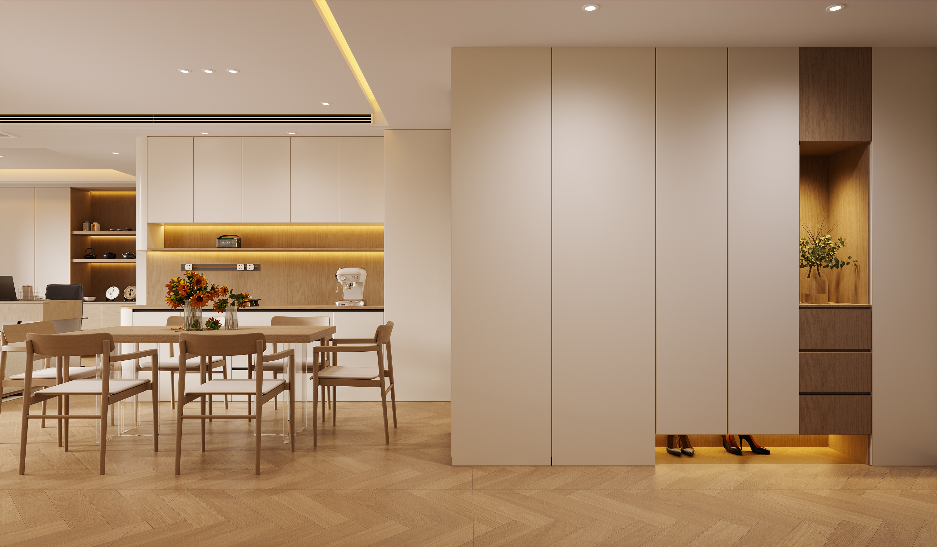 去掉一个卧室，客厅真的变得有无限可能-3