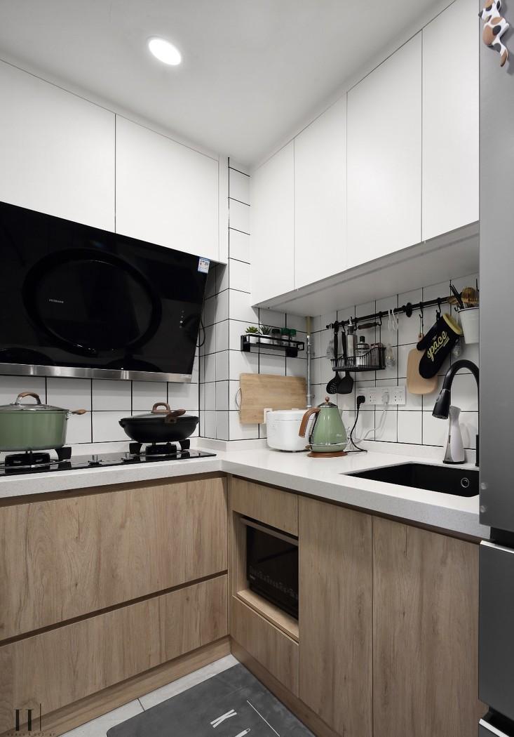 58 平米二手房重装 | 灰蓝茱萸粉的温馨小窝-27