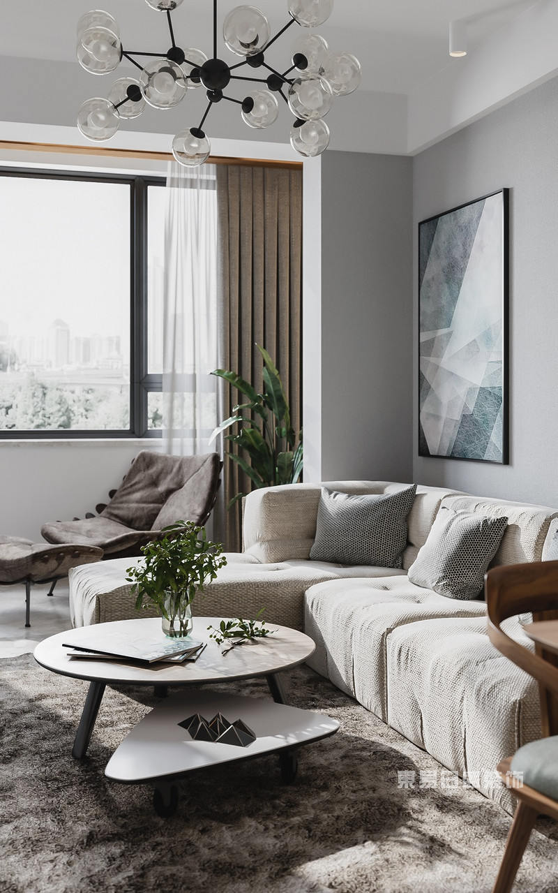 85㎡北欧风设计装修丨小资最爱的家，巧用空间打造质感家-12