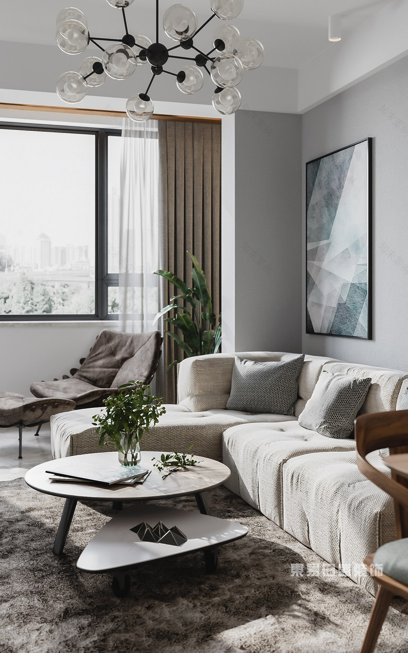 85㎡北欧风设计装修丨小资最爱的家,巧用空间打造质感家-12