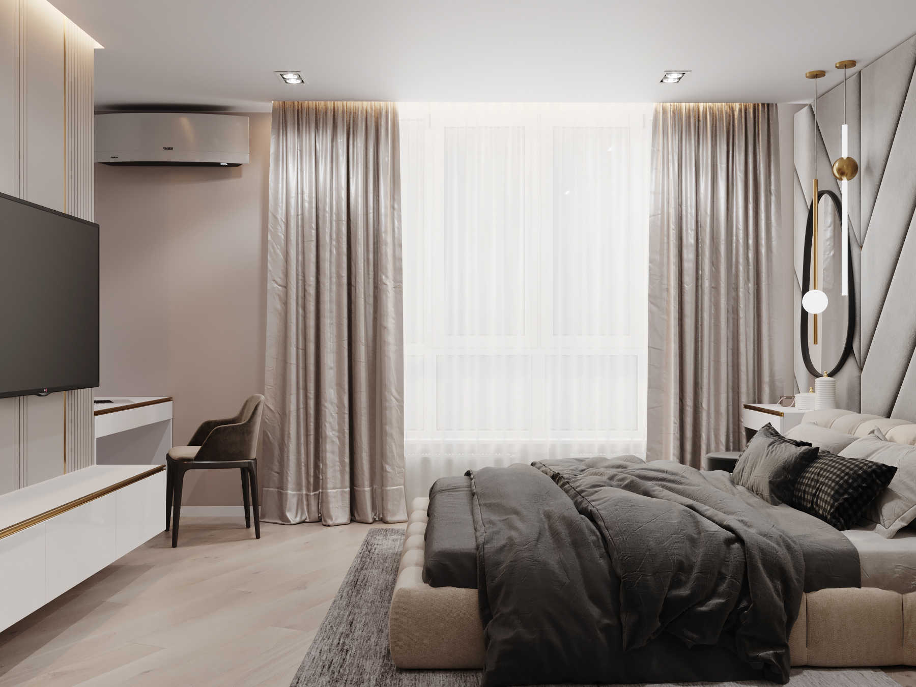 Design of a modern apartment with classic elements.-9