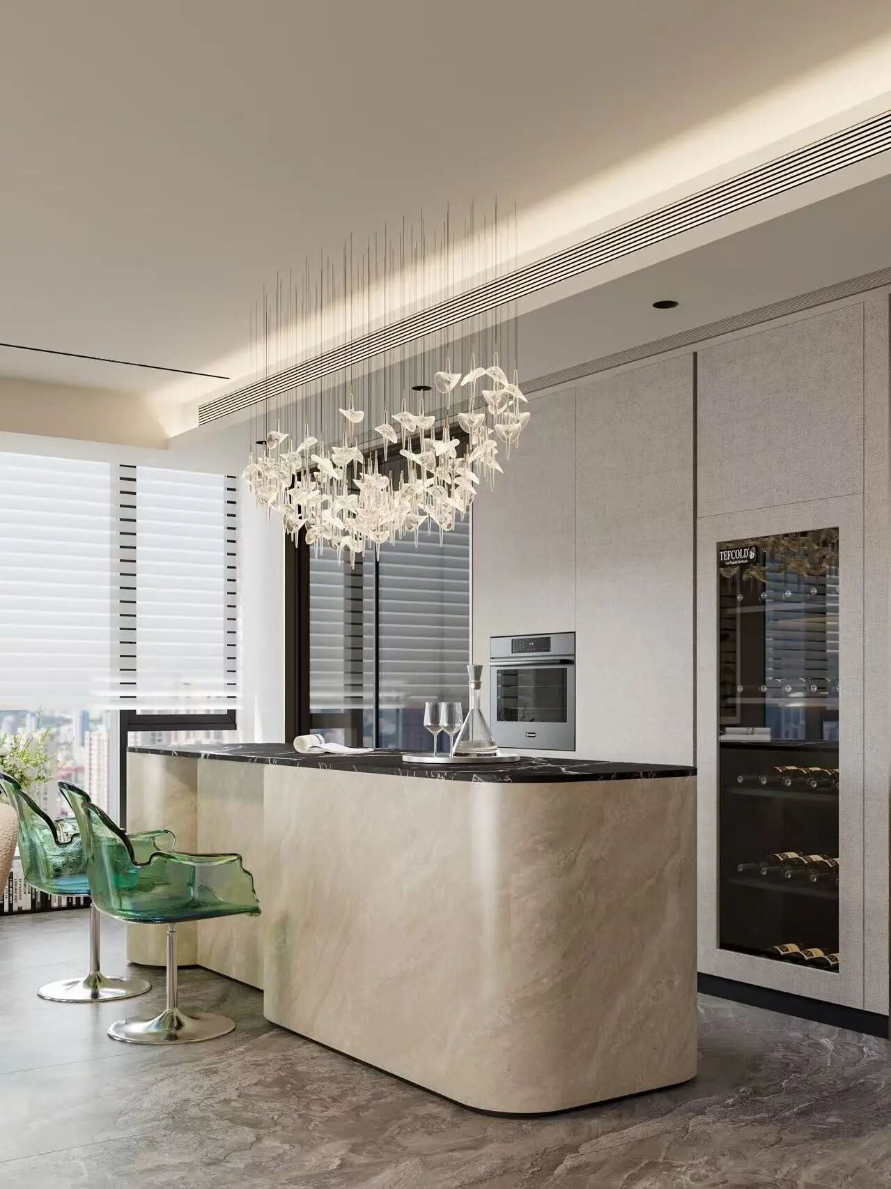 现代轻奢大平层丨中国武汉丨大思-40