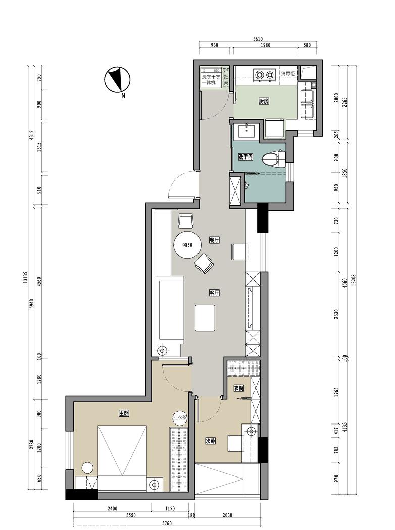 老房翻新变身北欧风，储物空间与隐私兼顾-14