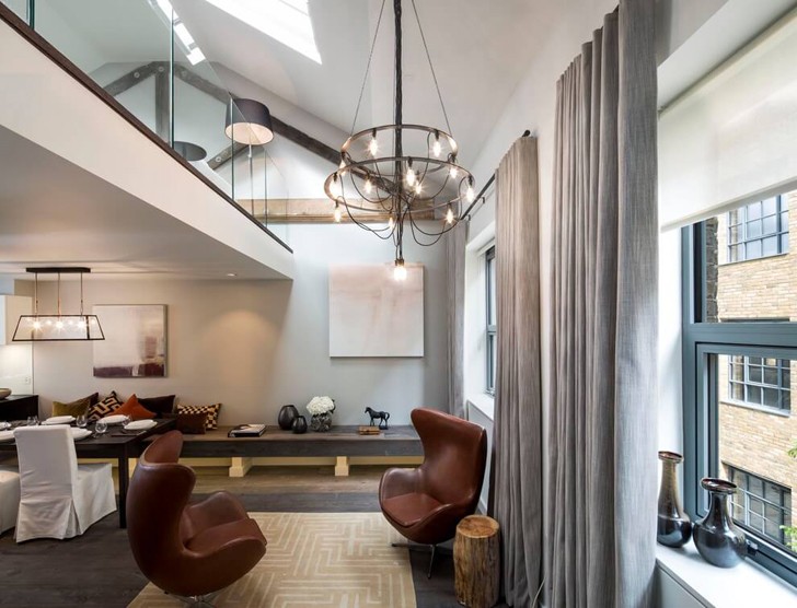 伦敦十九世纪老仓库改造的现代温馨公寓-4