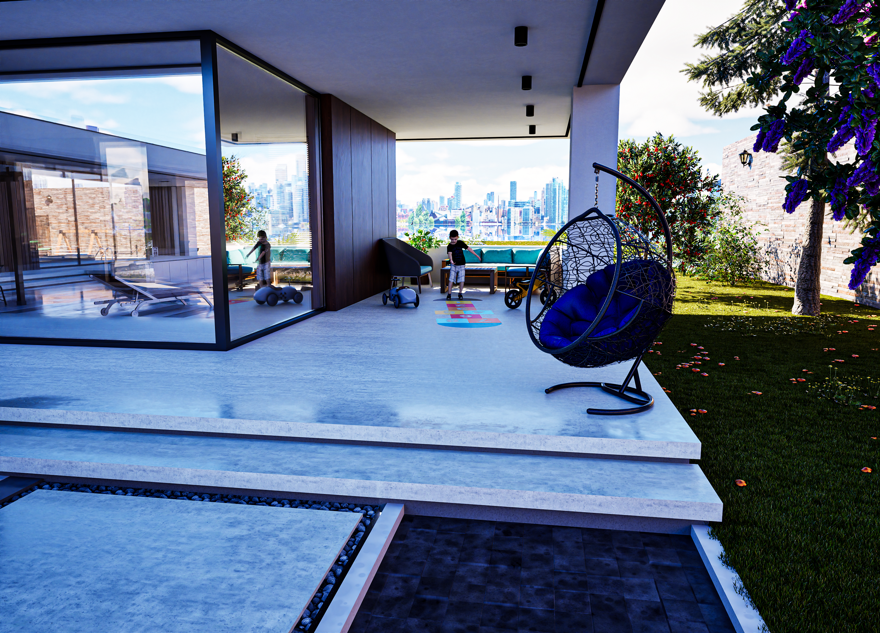 Modern Villa – Exterior & Landscape Visualization-12