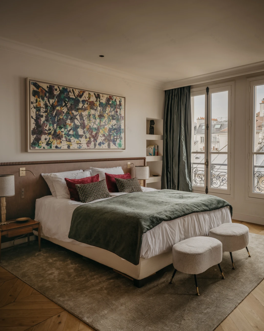Rue de l’Abbaye 公寓设计丨法国巴黎丨Ett Hem 工作室-34