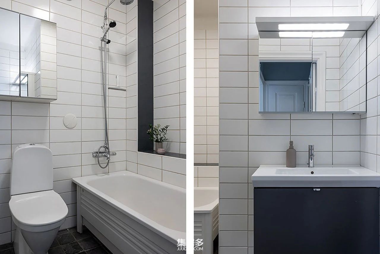 瑞典冷色调住宅-23