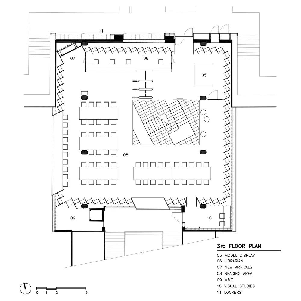 泰国朱拉隆功大学建筑图书馆，旧空间新生的创意探索-108