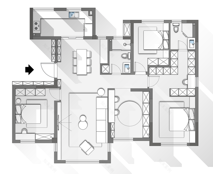 私宅:意式极简,简而非凡丨中国自贡丨名筑设计-30
