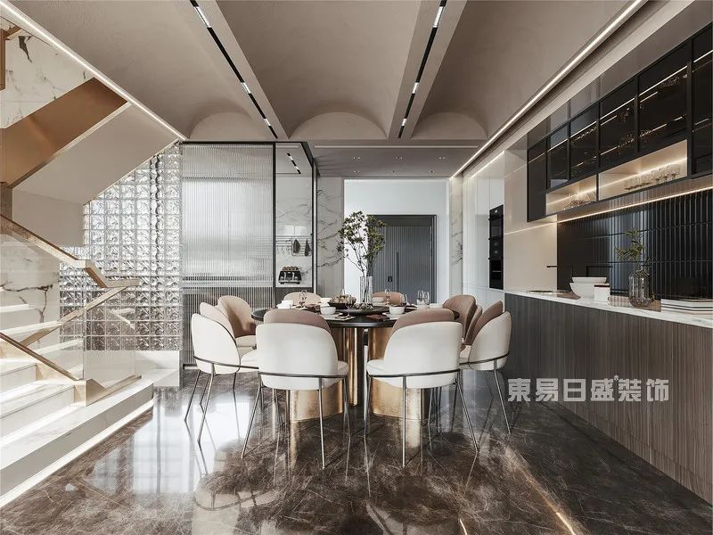 【首发】于凯作品：春酲 | 中梁壹号院350㎡现代风格别墅装修-45