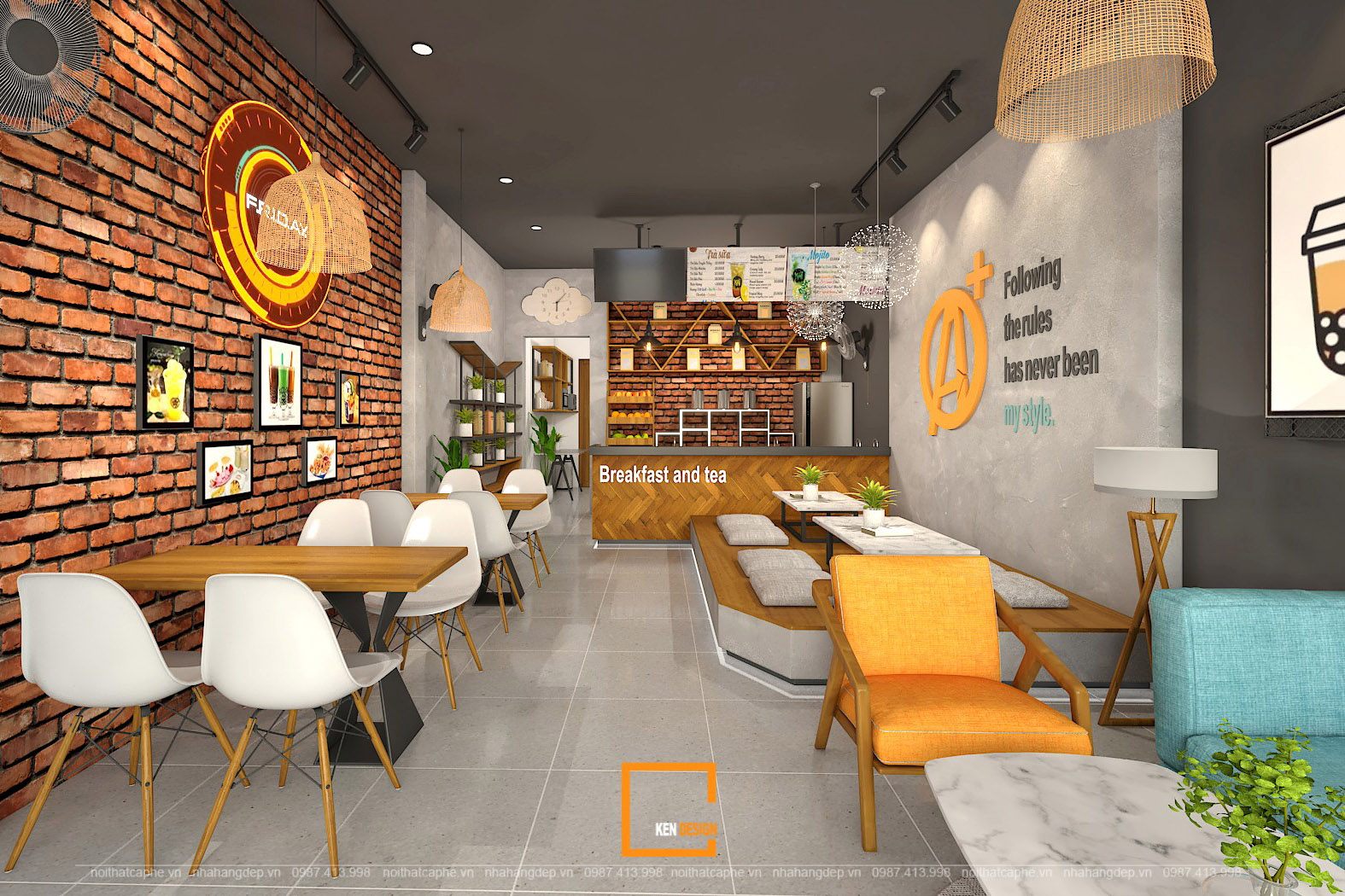 Friday Breakfast & Tea餐厅室内设计丨越南丨KenDesign-44