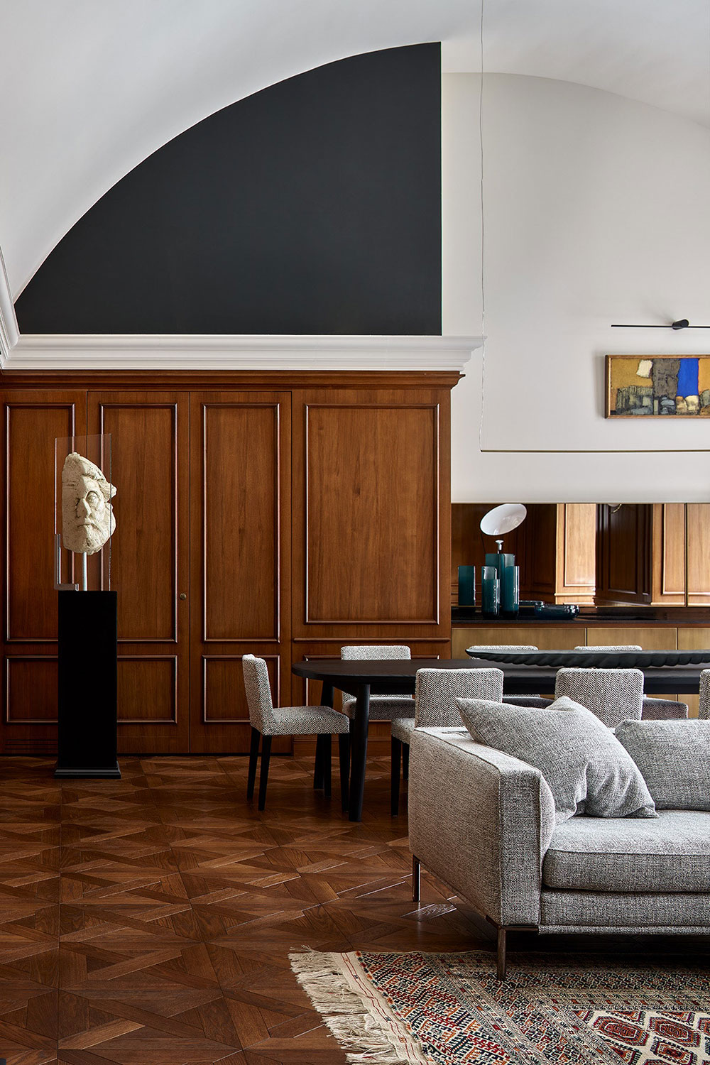 大规模设计：莫斯科旧公寓楼中令人印象深刻的公寓-5