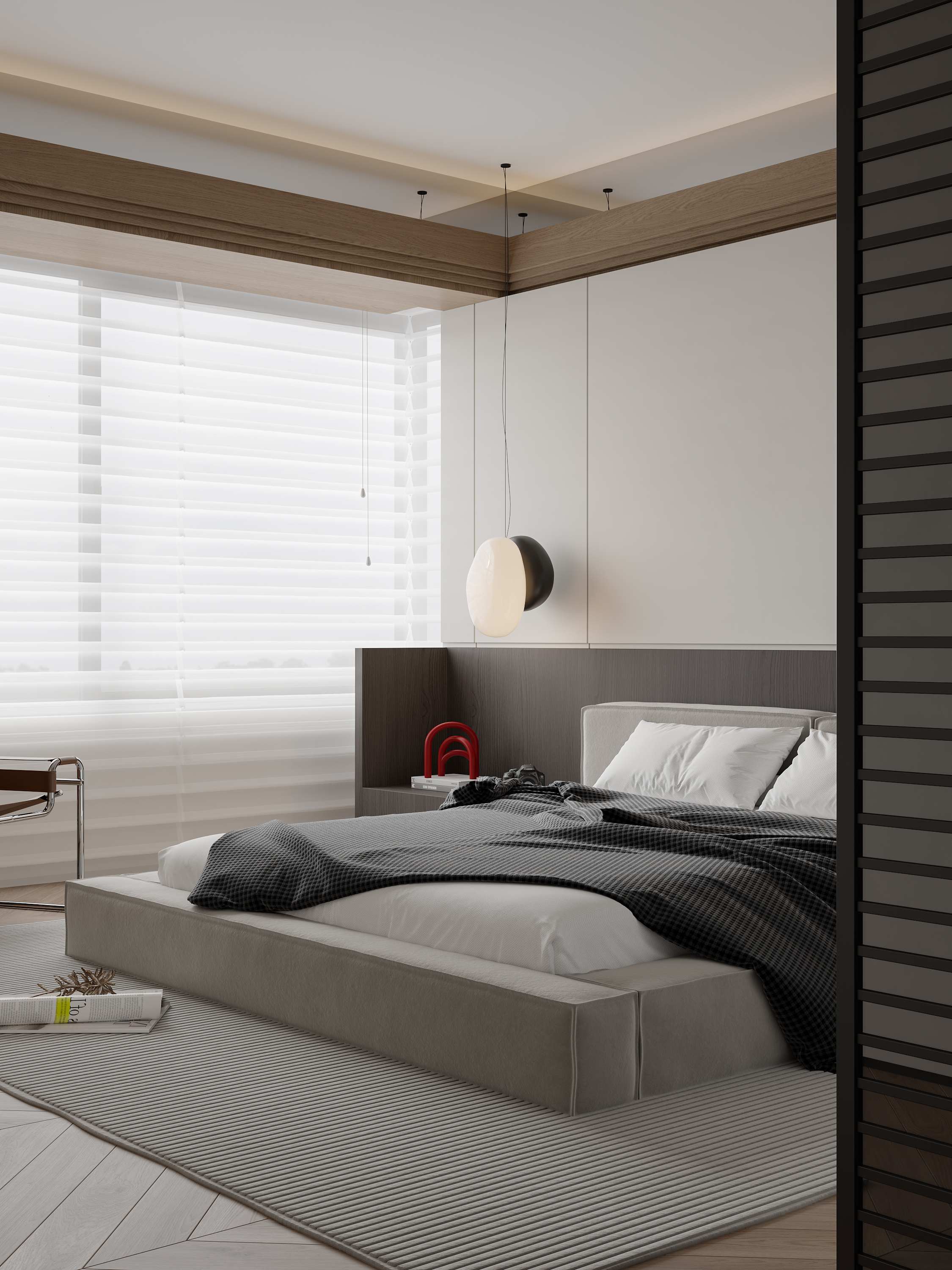 悬空+凸出！谁懂原木餐边柜凹造型的含金量-22