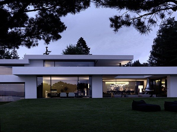 豪华别墅 现代风格Swiss Fine Line無與倫比的海濱別墅-1