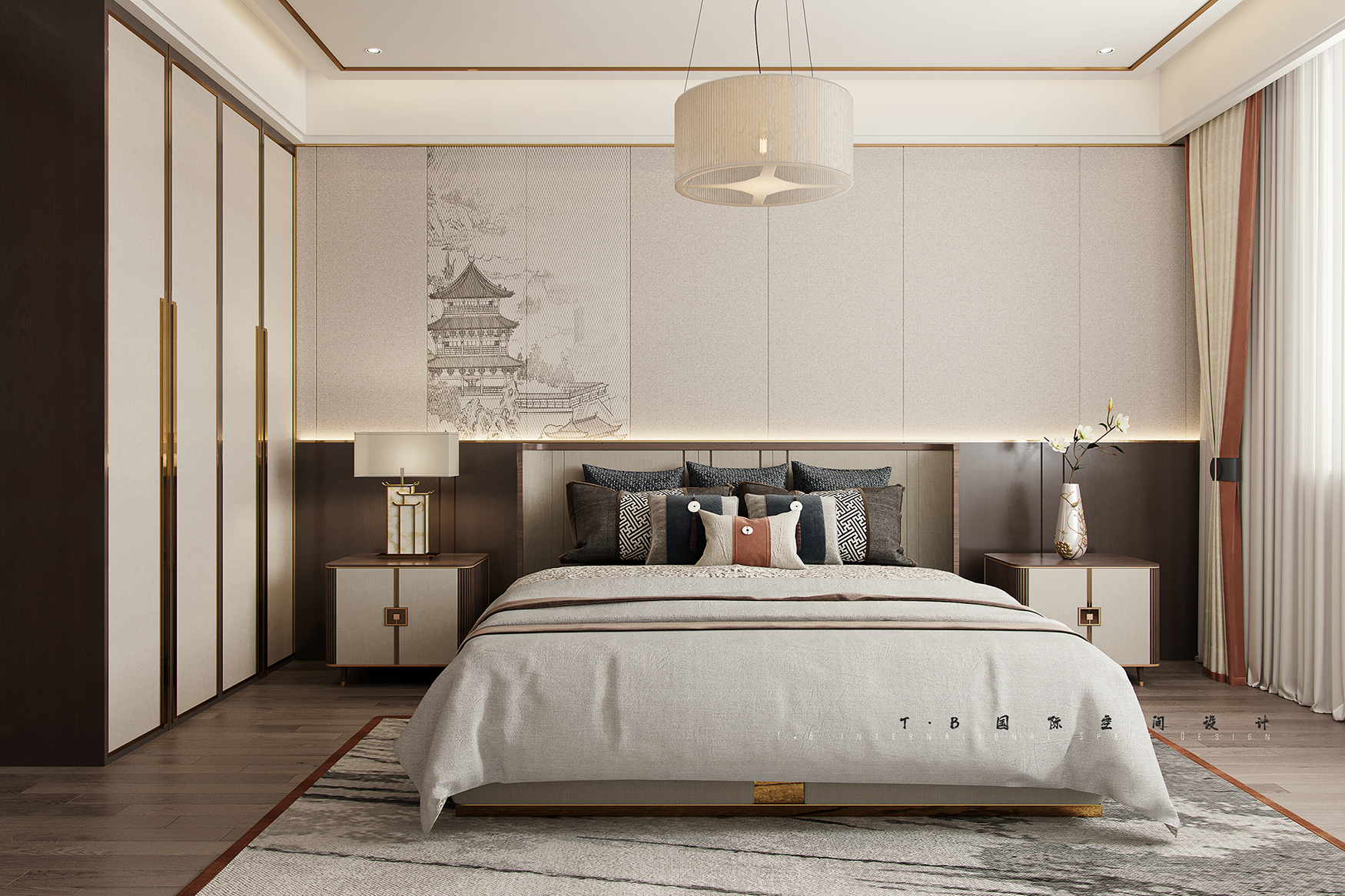 通州新中式平层设计丨中国通州丨T·B 国际空间设计-22