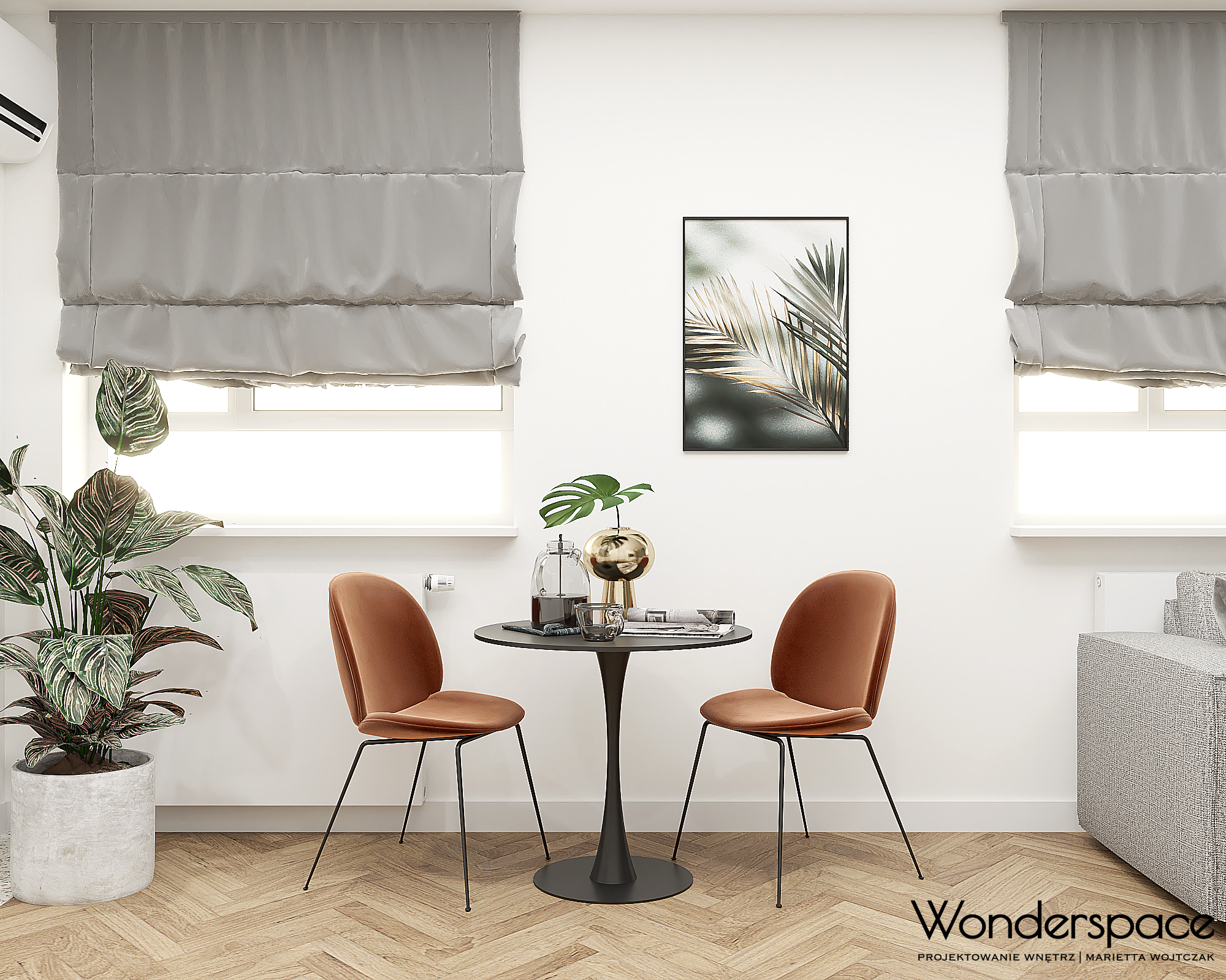 studio with green accent-7