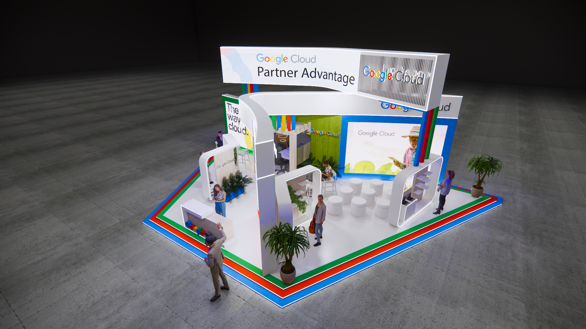 Google exhibition stand , event design-20