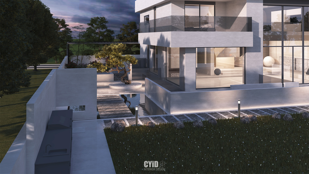 辰佑设计│现代别墅曲线美学与结构美-41