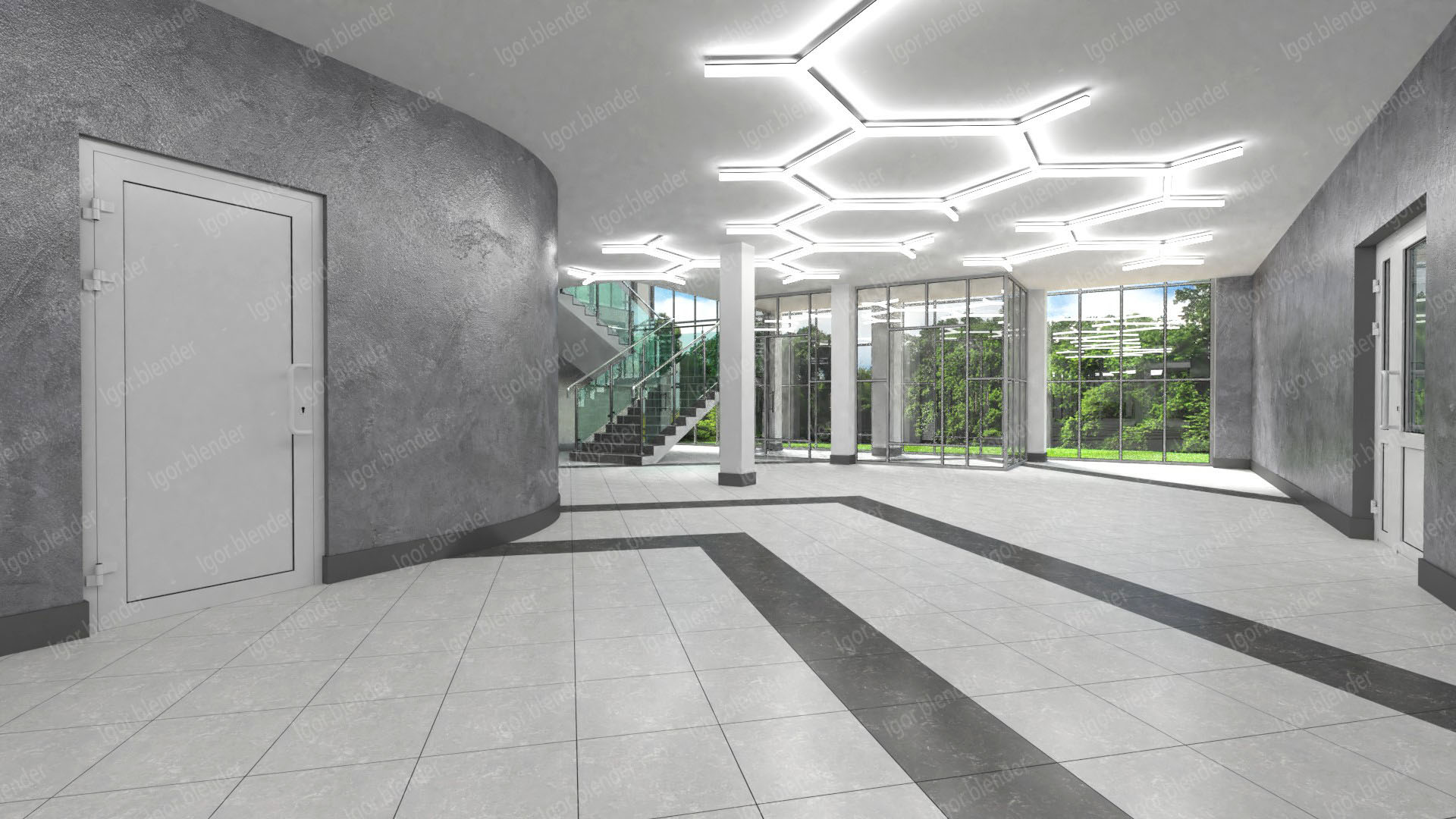 Интерьер выставочной зоны в стиле LOFT-2