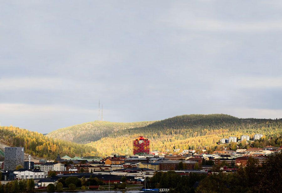 惊艳改造 | 瑞典老法院变身高颜值公寓楼-12