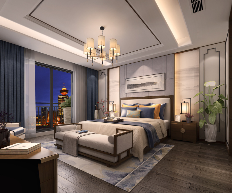 扬中翠竹花苑 | 900平米中式光影大宅的艺术呈现-20