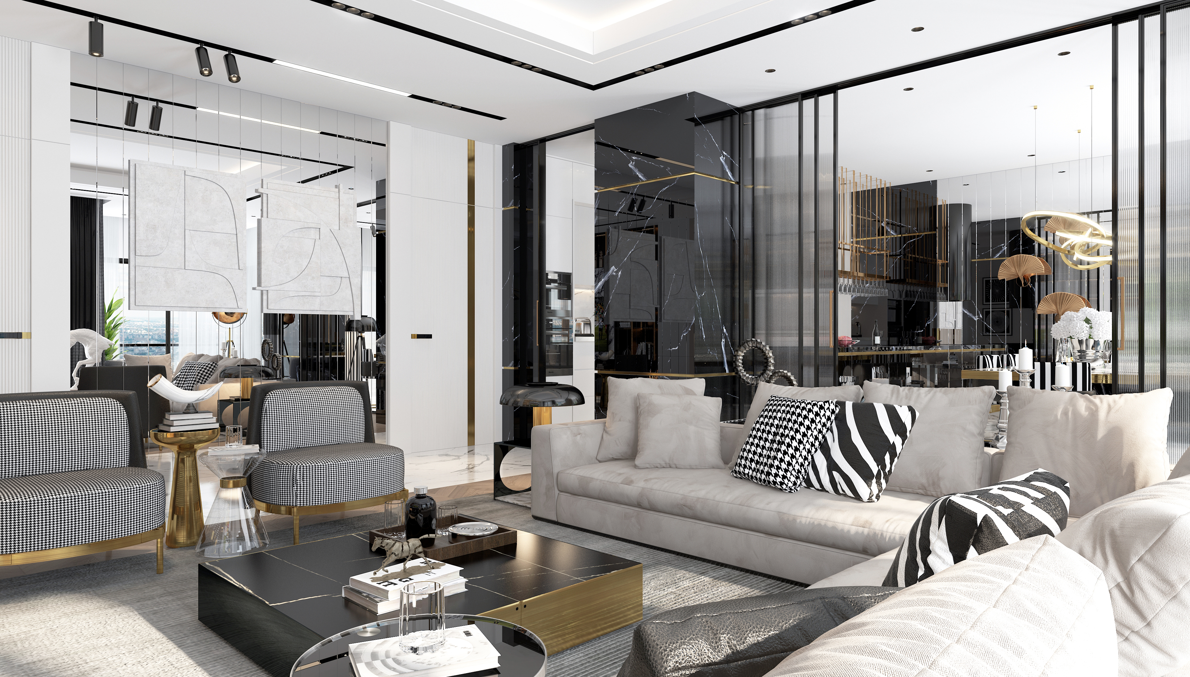 Black and white house-8