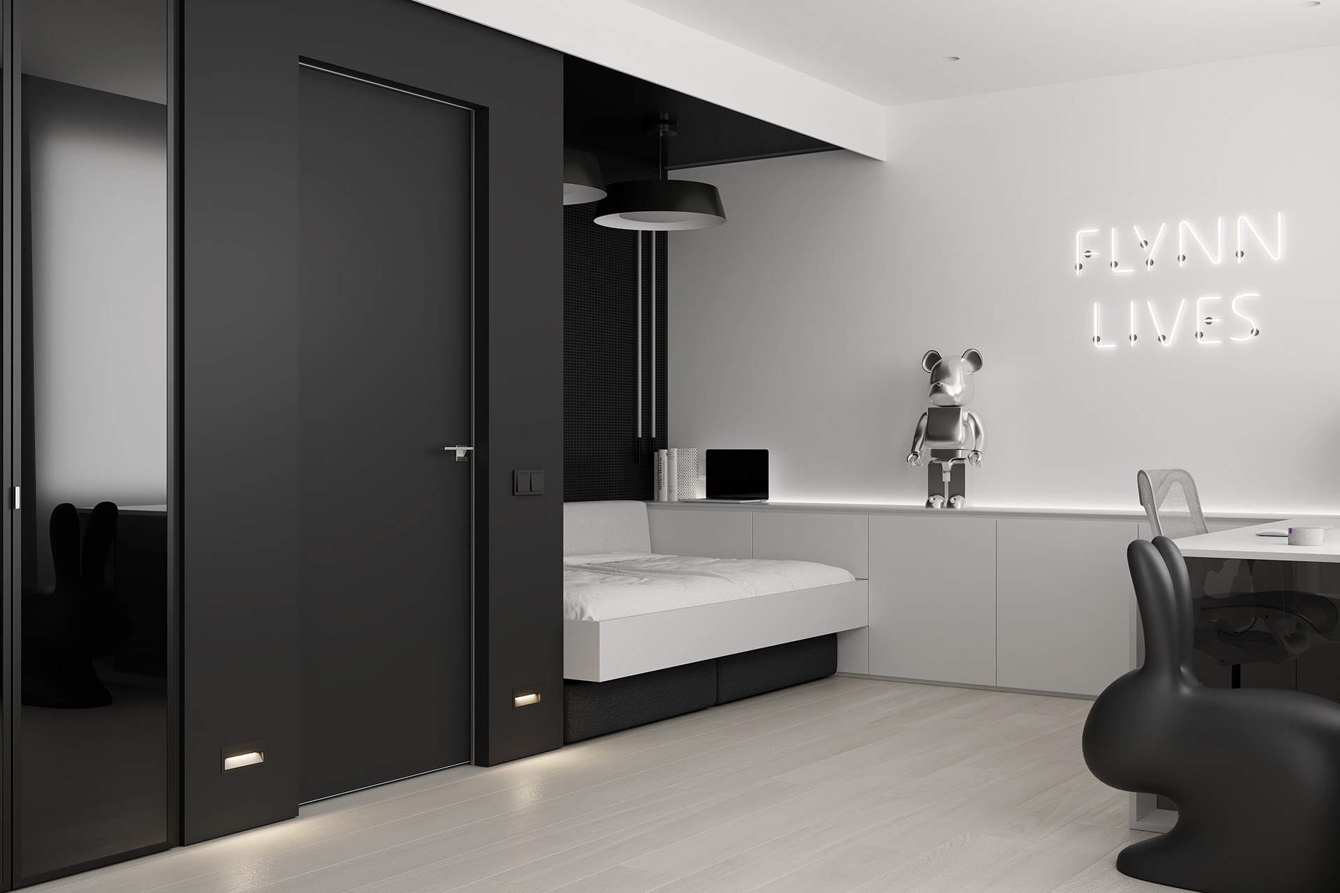 现代简约 白色调空间设计-24