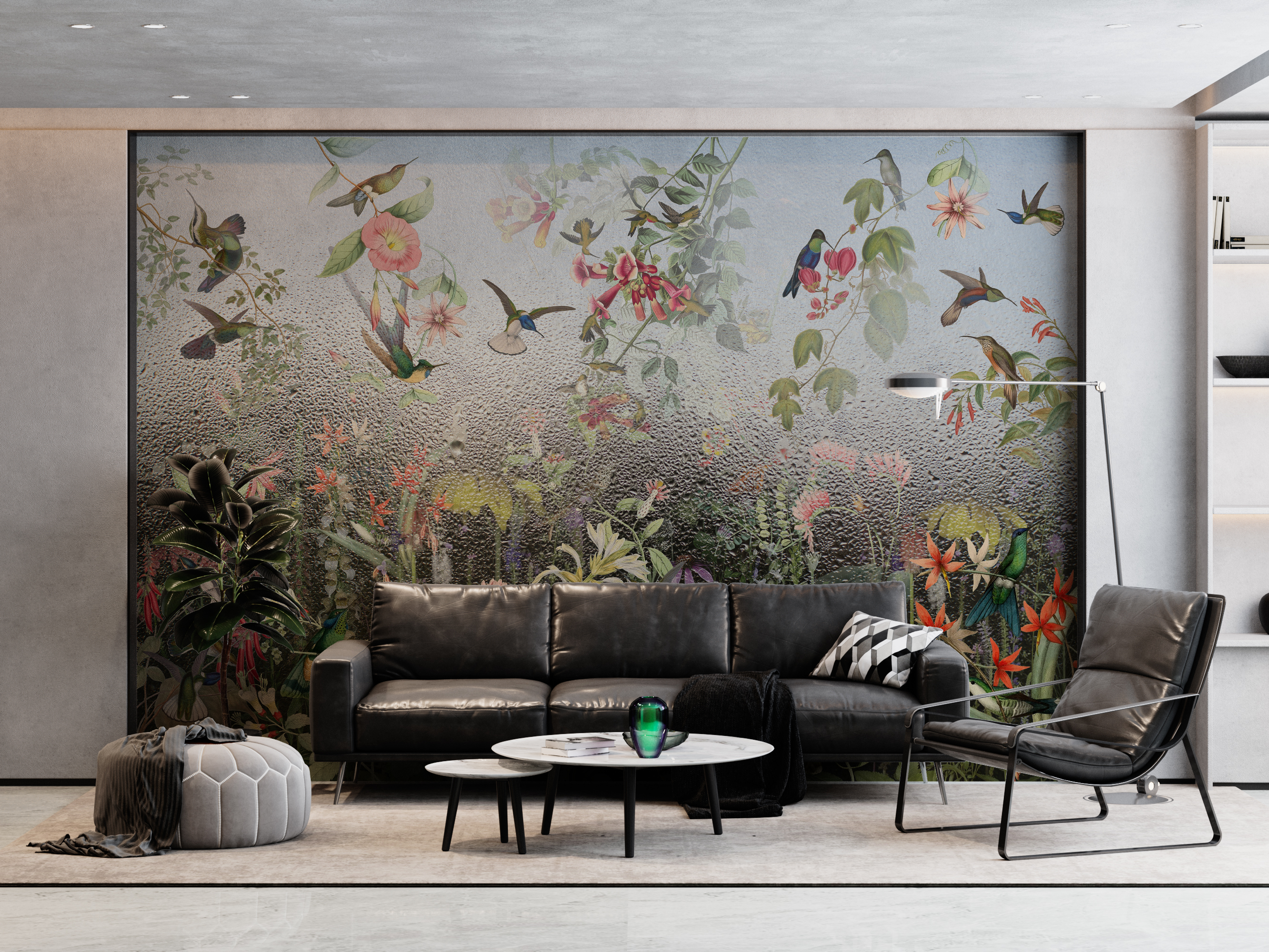 "Garden after the rain"全景壁纸设计-4