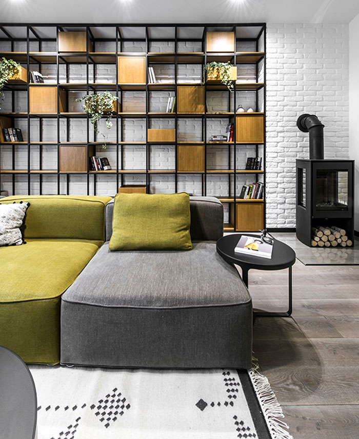 维尔纽斯Stylish住宅  Interjero architektūra-1