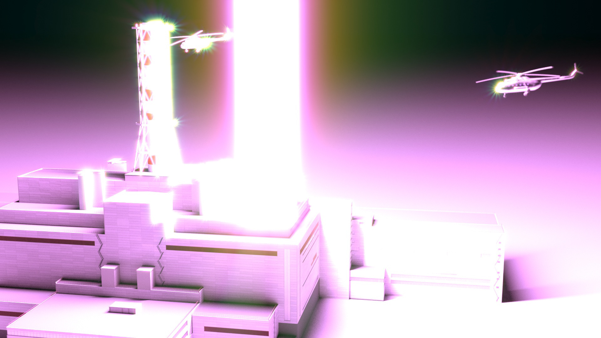 Atomic Aurora. 3d composition-3