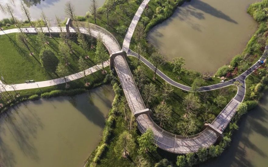 扬州三湾生态中心 | 古运河畔的绿色人文景区-37