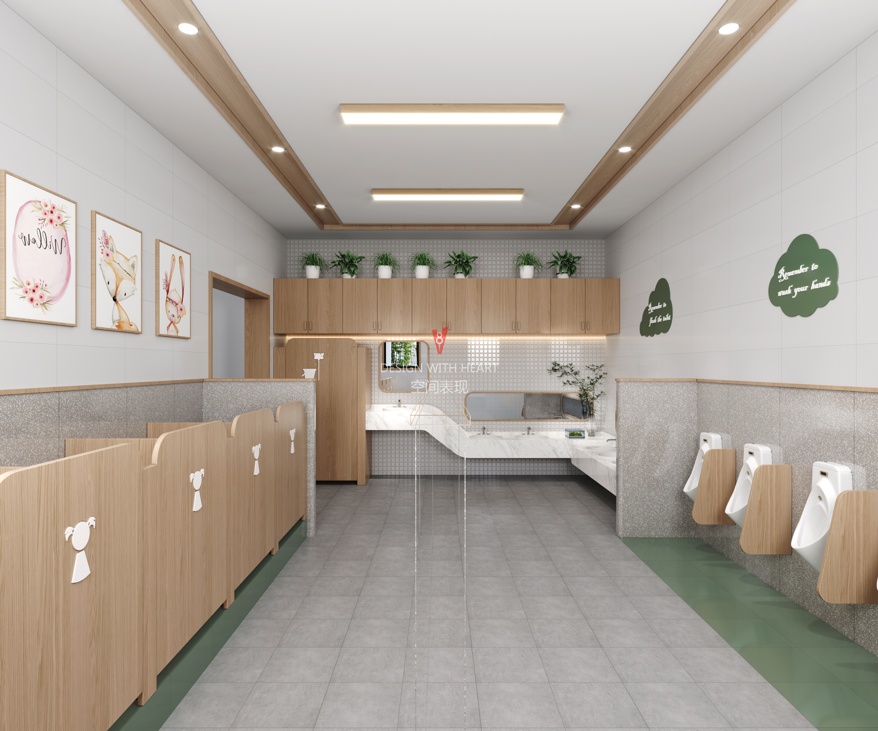 工装幼儿园丨V8 空间表现-5