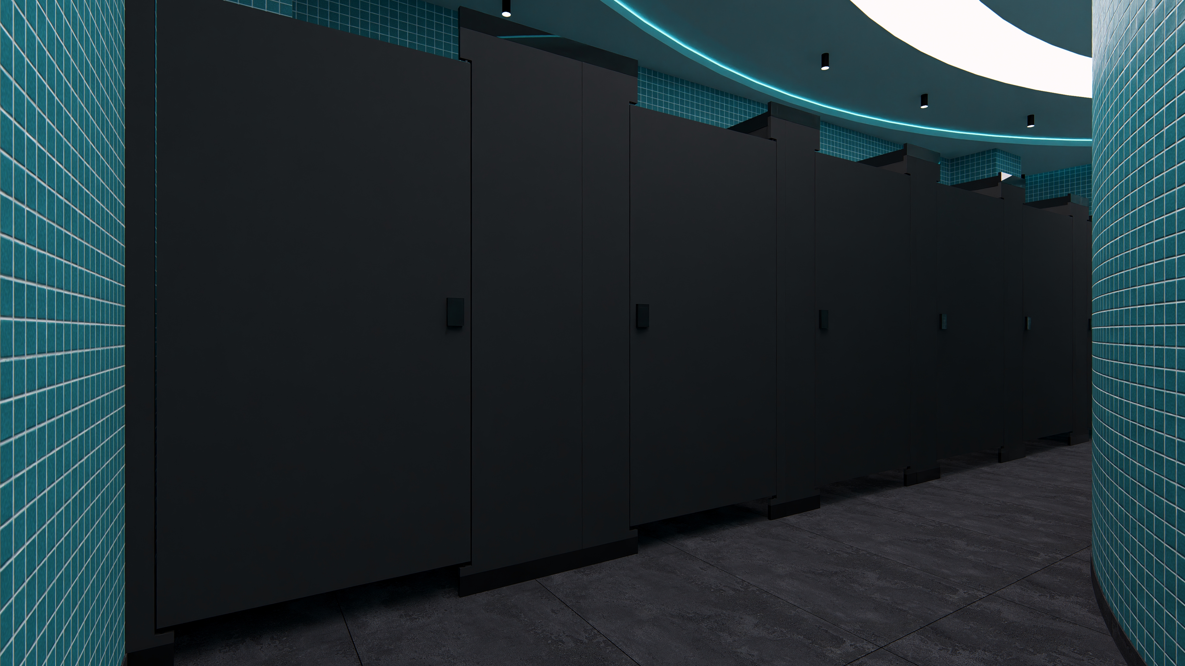 Restrooms I Showers I Lockers Interior design-1